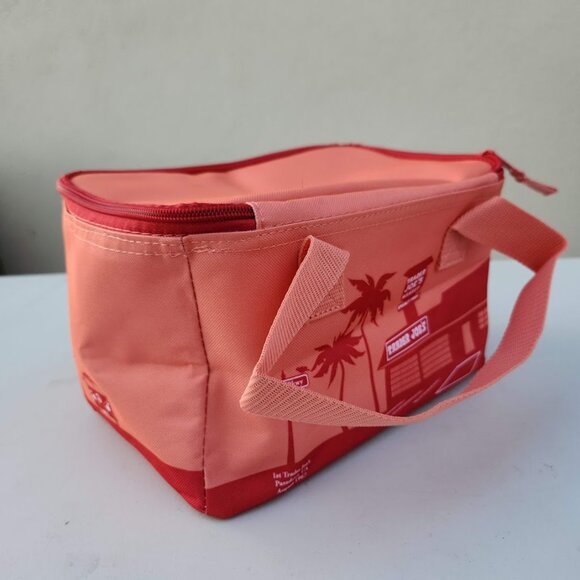 New Trader Joe's Mini Insulated Bags PEACH Color Lunch Box NEW LIMITED EDITION 2 - Picture 4 of 10